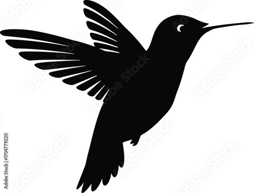 A versatile black silhouette in a clean vector style, perfect for various design projects, icons, or graphic elements.