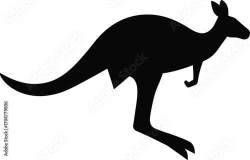 A versatile black silhouette in a clean vector style, ideal for modern graphic design, icons, and minimalist visual elements.