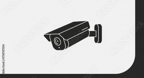 Security camera vector illustration surveillance camera for crime prevention and safety