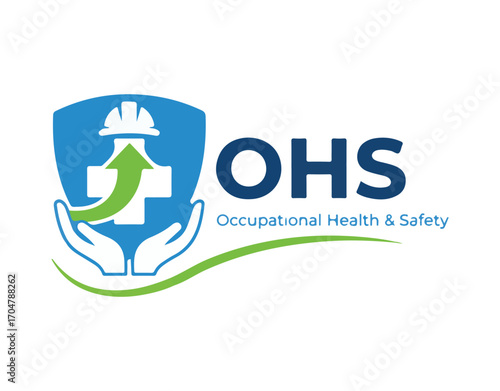Vector icon for Occupational Health and Safety. Logo design