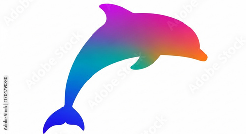 dolphin isolated on white
