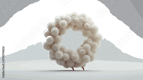 Abstract decorative circle design