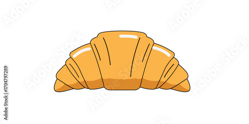 Delicious croissant, a classic french pastry