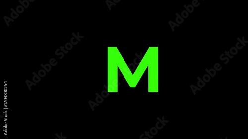 A to Z Alphabet Animation, Digital Letter Counter Video, Educational Background for Kids and Students,