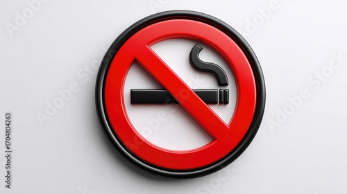 Free Download A clear and striking no smoking sign, symbolizing a commitment to health and wellness. The vibrant red circle with a cigarette prohibition enhances awareness about smoking hazards. - GFXLoad