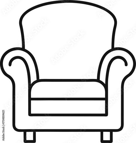 armchair vector illustration