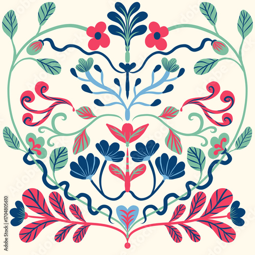 Scandinavian Floral Folk Art