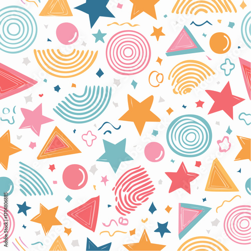 Colorful background of letters and numbers
3