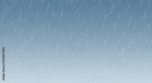 Soothing rain falling gently from a soft, calming sky makes for a peaceful, serene atmosphere perfect for meditation, relaxation, and background design elements, originally a scalable vector graphic