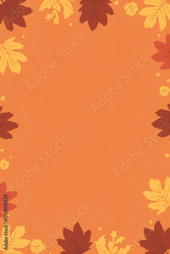 autumn leaves frame