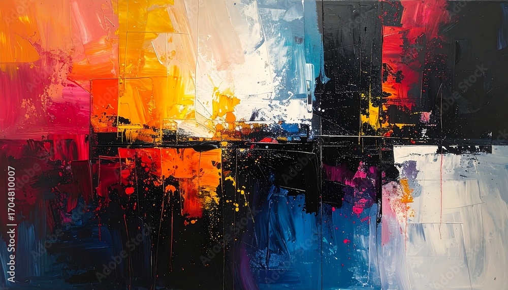 Obraz premium Vibrant abstract painting