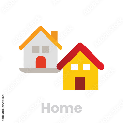 Home isolated on white background house for sale, real estate, property, mortgage, investment, construction, architecture, and family living concept