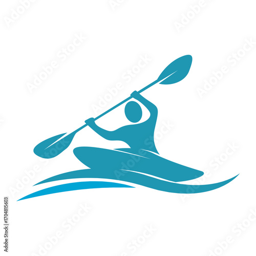 Canoe logo icon illustration