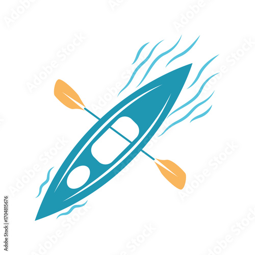 Canoe logo icon illustration