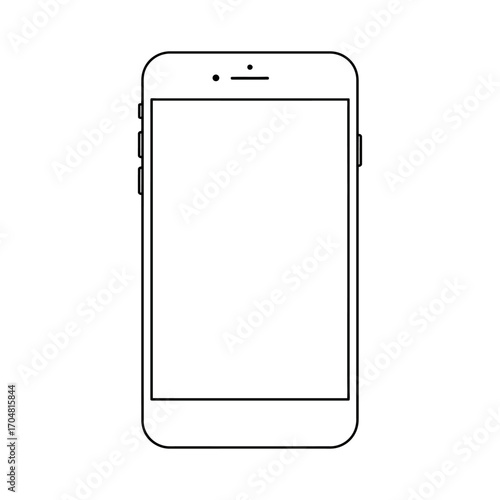 Modern smartphone mockup showcasing digital connectivity ideal for app developers UIUX designers demonstrating mobile technology and user interfaces.