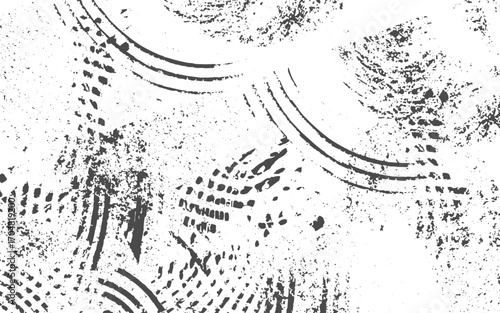 Royalty high-quality free stock photo image of realistic plastic wrap overlay, copy sAbstract black and white background created by nature.pace and photo effect. Wrinkled plastic surface.