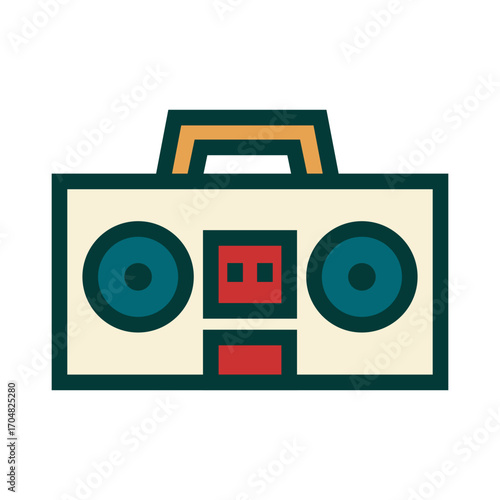 Boombox Radio icon design