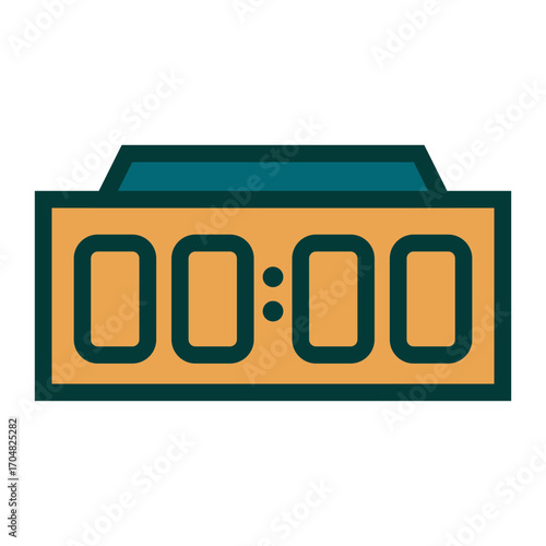 Digital Flip Clock icon design
