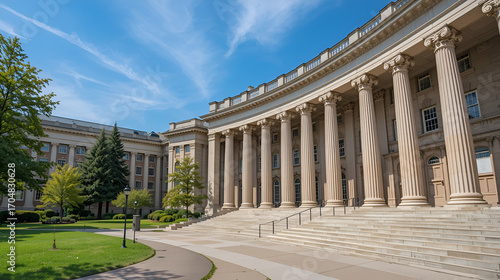 University of Missouri columns and academic hall