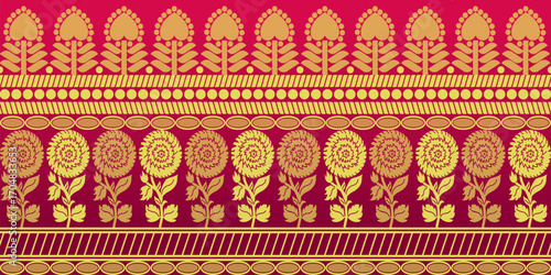 beautiful graphic saree design and this sari design is in Indian style which is for textile fashion industry and it can be used as wallpaper backdrop and website bg this style is originated in india 