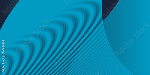 Dynamic abstract background featuring flowing blue lines and waves, complemented by subtle dark geometric shapes. Ideal for modern designs, technology, and corporate presentations.