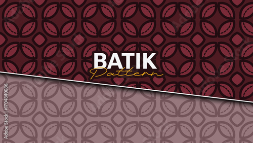 A repeating batik pattern featuring natural geometric motifs, suitable for traditional and modern designs.