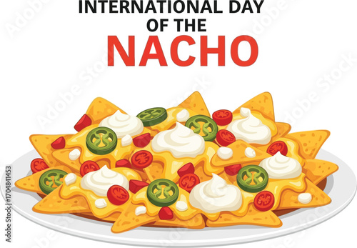 Celebrate the international day of the nacho with a plate of delicious nachos
