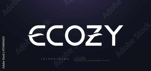 Abstract sport modern alphabet logo font. Typography bold typeface for sport, technology, future creative logos fonts. vector illustration