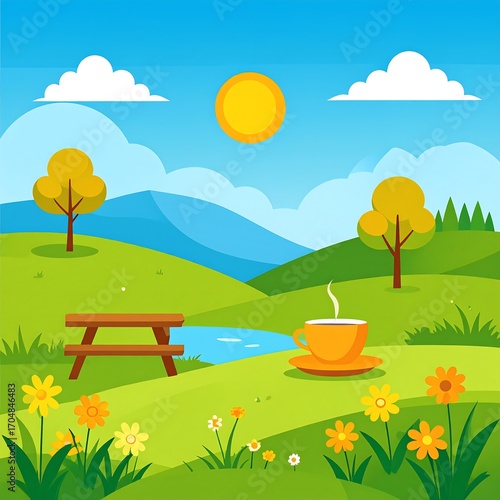 Peaceful Spring Landscape