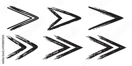 Hand Drawn Arrow Sketch Set