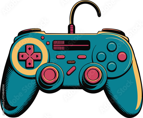 Game Controller Vector Art for Digital Designs and Gaming Projects