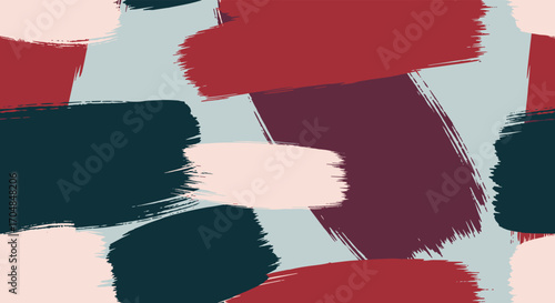 A collection of bold abstract brush strokes in earthy tones creating a dynamic textured pattern.