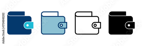 Wallet Icon vector isolated on white background. money wallet icon