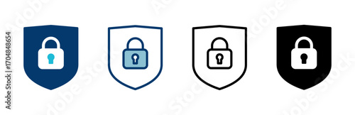 Security icon vector isolated on white background. protection icon. privacy. vpn