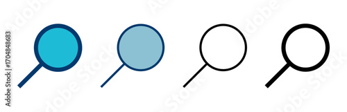 Search icon vector isolated on white background. Glass vector icon. search magnifying glass icon. Find