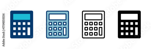 Calculator icon vector isolated on white background. Calculator vector icon. Accounting icon