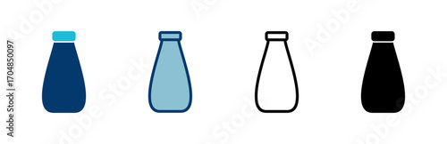 Bottle icon vector isolated on white background. Bottle vector icon