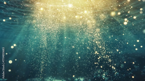 Underwater Sunlight & Bubbles