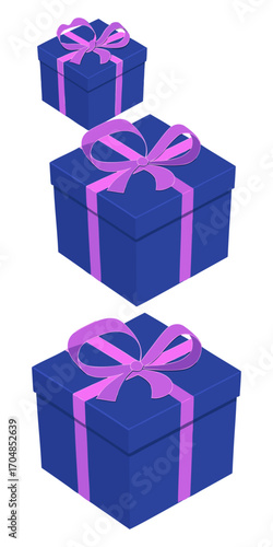 Colorfull gift box collections vactor