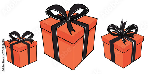 Colorfull gift box collections vactor