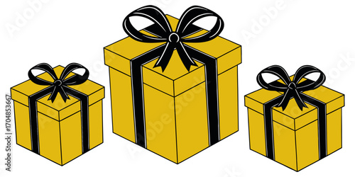 Colorfull gift box collections vactor