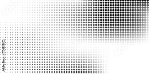 Wallpaper Mural Mesh dotted halftone gradient texture. Vanishing polka dot background. Repeating dots gradation vector abstract simple Torontodigital.ca