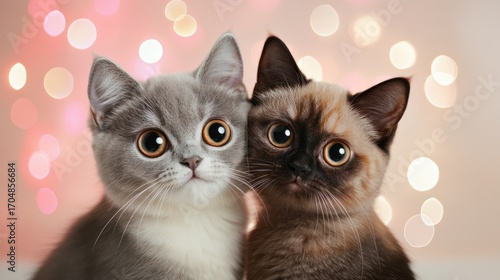 Wallpaper Mural Adorable Kittens: A Pair of British Shorthairs Torontodigital.ca