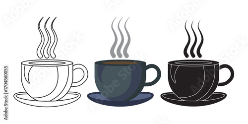 Cup of coffee with cup
