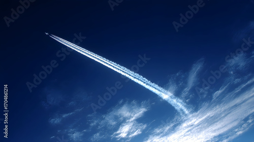 The Future of Aviation: A Jet at a High Altitude