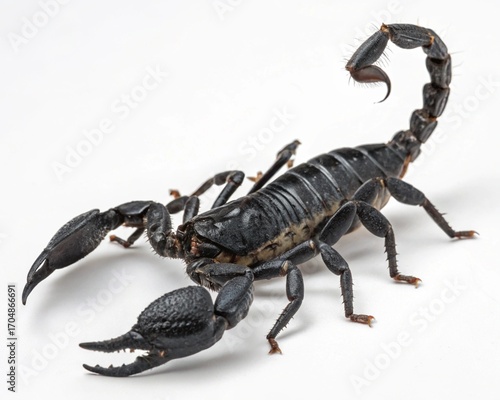 Plakat scorpion isolated on white background