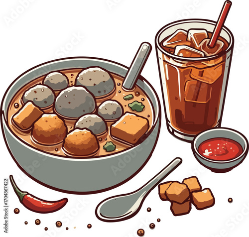 Meatball in bowl