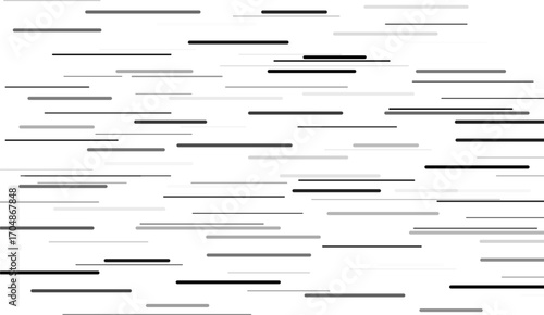 Comic horizontal speed lines background. Vector illustration isolated on white background 