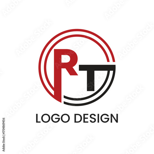 Creative RT Brand Logo Design Template