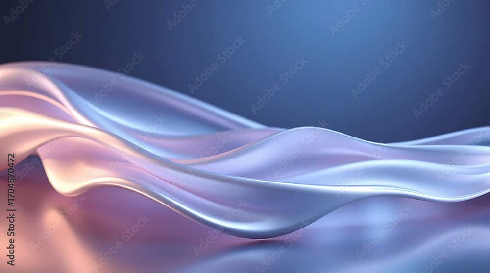 Naklejka premium Abstract 3d rendering of wavy surface. Creative background design